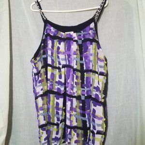 Purple/Green Cato Layered Tank Top 22/24W